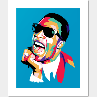 stevie wonder abstract Posters and Art